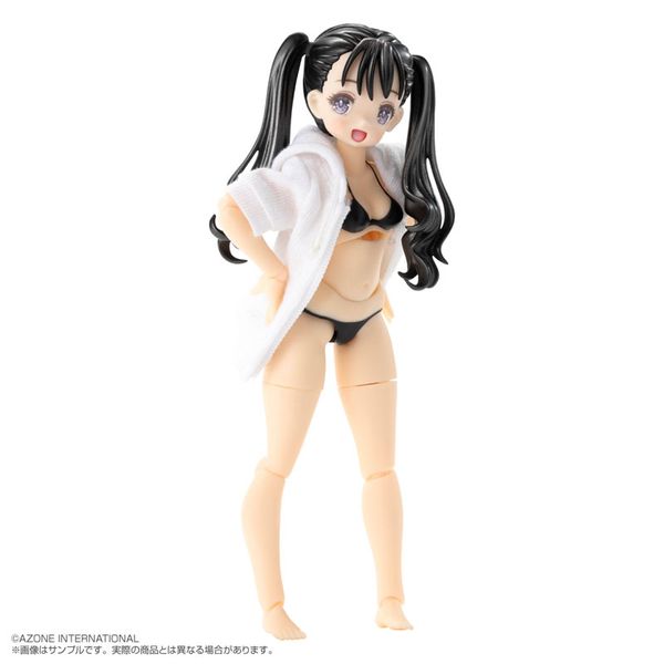 Irumi Yoshino Black Hair, Black Bikini Action Figure 1/12 - Bikini Mates | Azone Figure