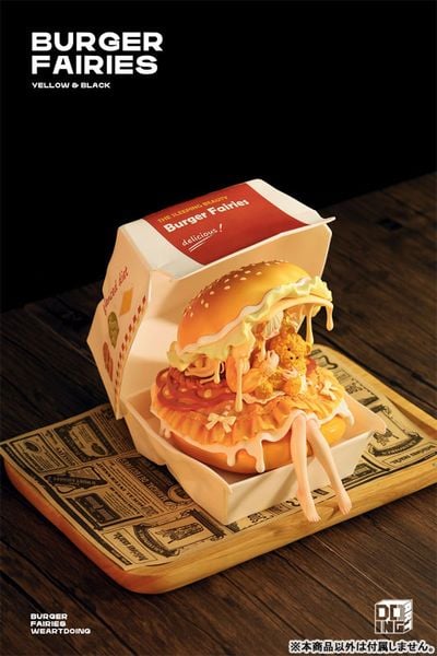 Burger Fairies Yellow Deluxe Edition - WE ART DOING Original | WE ART DOING Figure