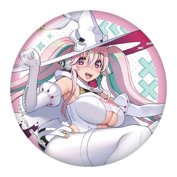 Hatsune Miku GT Project Racing Miku 2024 Ver x Super Sonico Large Tin Badge B - VOCALOID Series | Caravan Goods