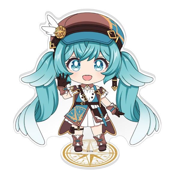 Nendoroid Hatsune Miku 100 Commemorative Exhibition Acrylic Stand A - VOCALOID Series | Caravan Standee