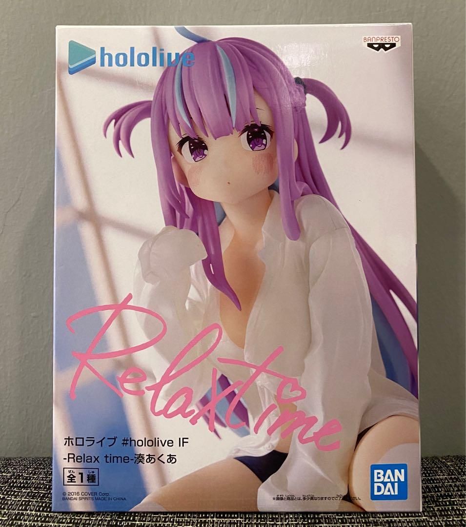 BANDAI hololive　湊あくあ　 Relax time Amazon.com: BanPresto Hololive #hololive IF RELAX TIME