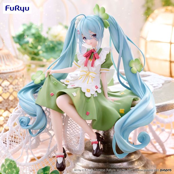 Hatsune Miku Clover Flower Fairy Noodle Stopper Figure - Vocaloid | FuRyu Figure