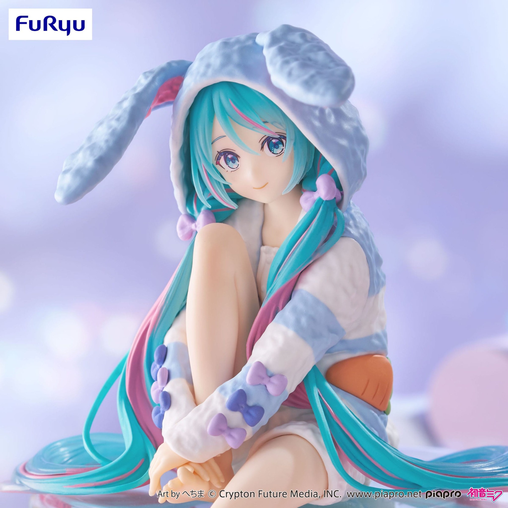 Hatsune Miku Usamimi Pajama Blue Ver Noodle Stopper Figure