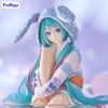 Hatsune Miku Usamimi Pajama Blue Ver. Noodle Stopper Figure - Piapro Characters | FuRyu Figure