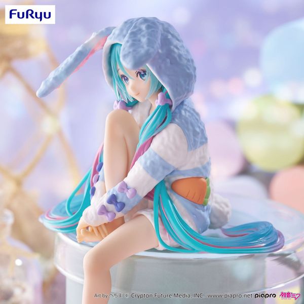 Hatsune Miku Usamimi Pajama Blue Ver. Noodle Stopper Figure - Piapro Characters | FuRyu Figure