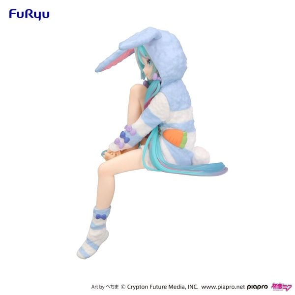 Hatsune Miku Usamimi Pajama Blue Ver. Noodle Stopper Figure - Piapro Characters | FuRyu Figure