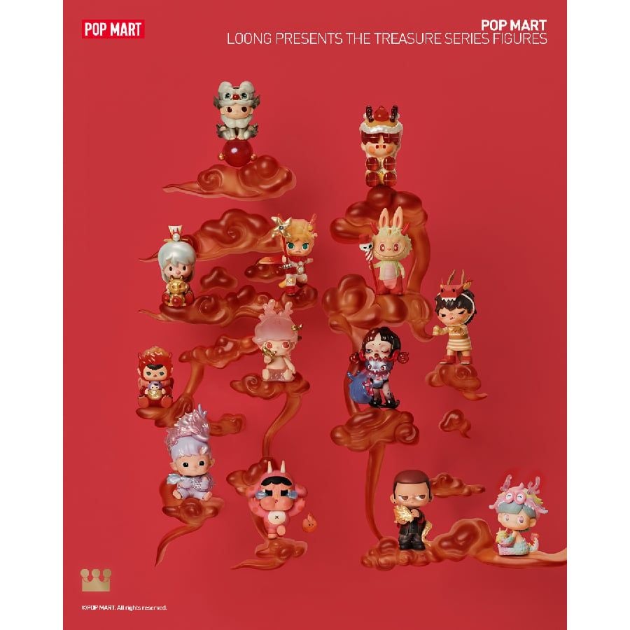 Mô Hình Đồ Chơi POP MART Loong Presents The Treasure Blind box