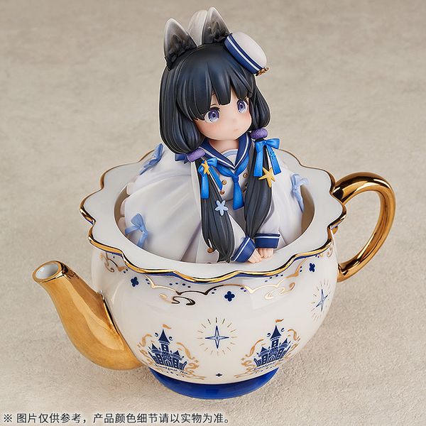 Decorated Life Collection - Tea Time Cats: Cow Cat | RIBOSE Figure