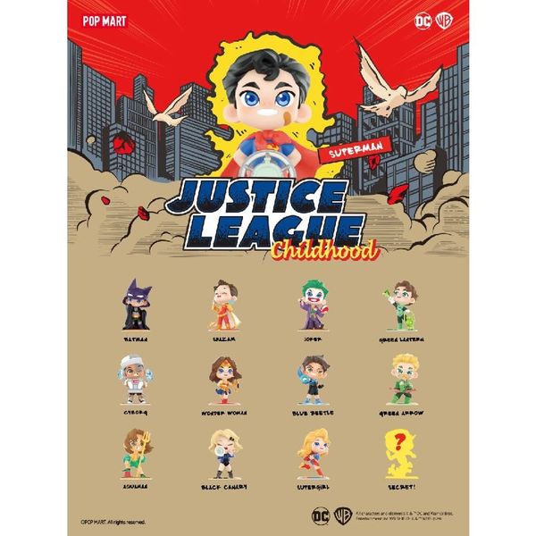 Mô Hình Đồ Chơi POP MART DC Justice League Childhood 6941848254559 Blind box Artoy