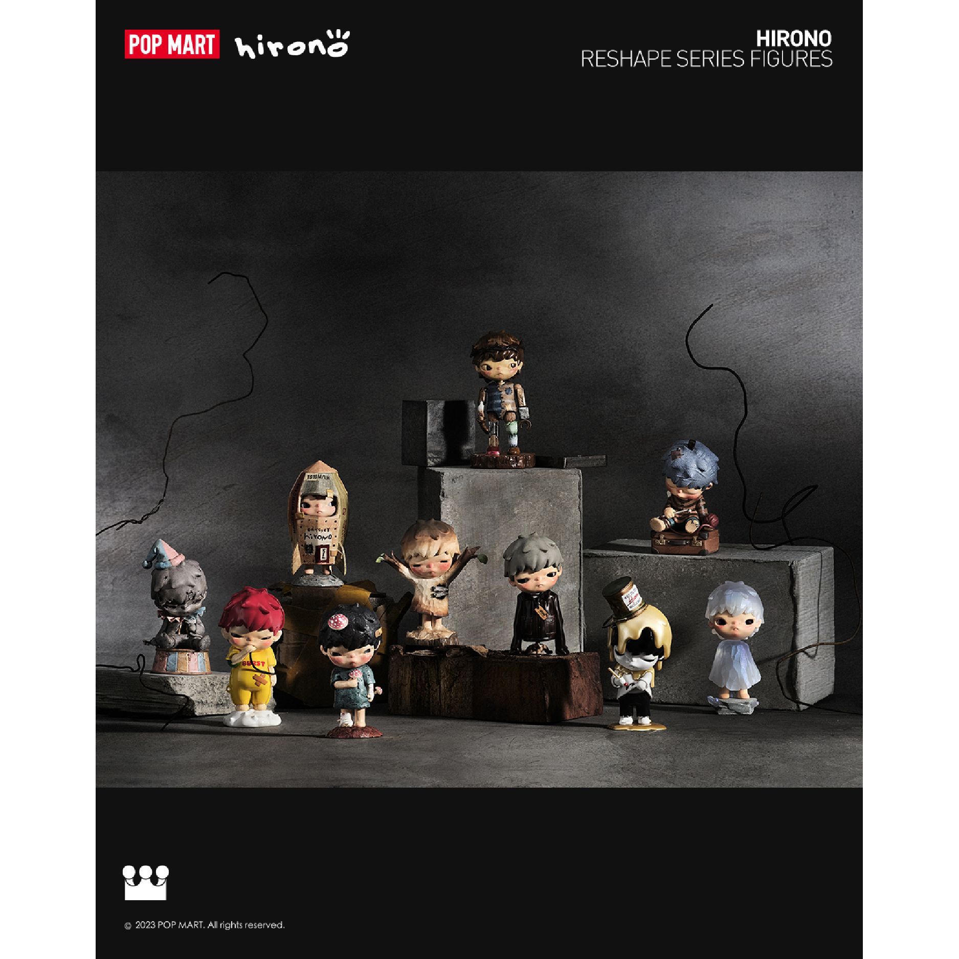 popmart HIRONO Reshape シリーズ 人気4点セット Amazon.com: POP MART HIRONO Reshape Series Blind Box Action