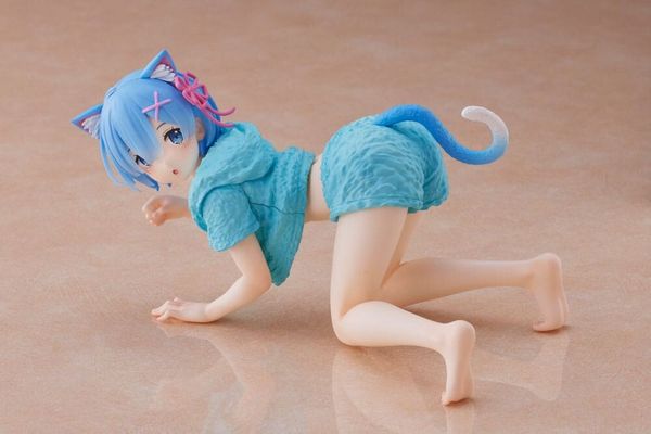 Rem - Re:Zero - Desktop Cute - Cat Room Wear ver. | Taito Figure