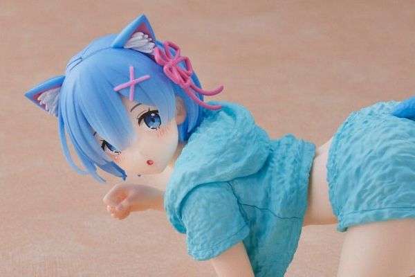 Rem - Re:Zero - Desktop Cute - Cat Room Wear ver. | Taito Figure