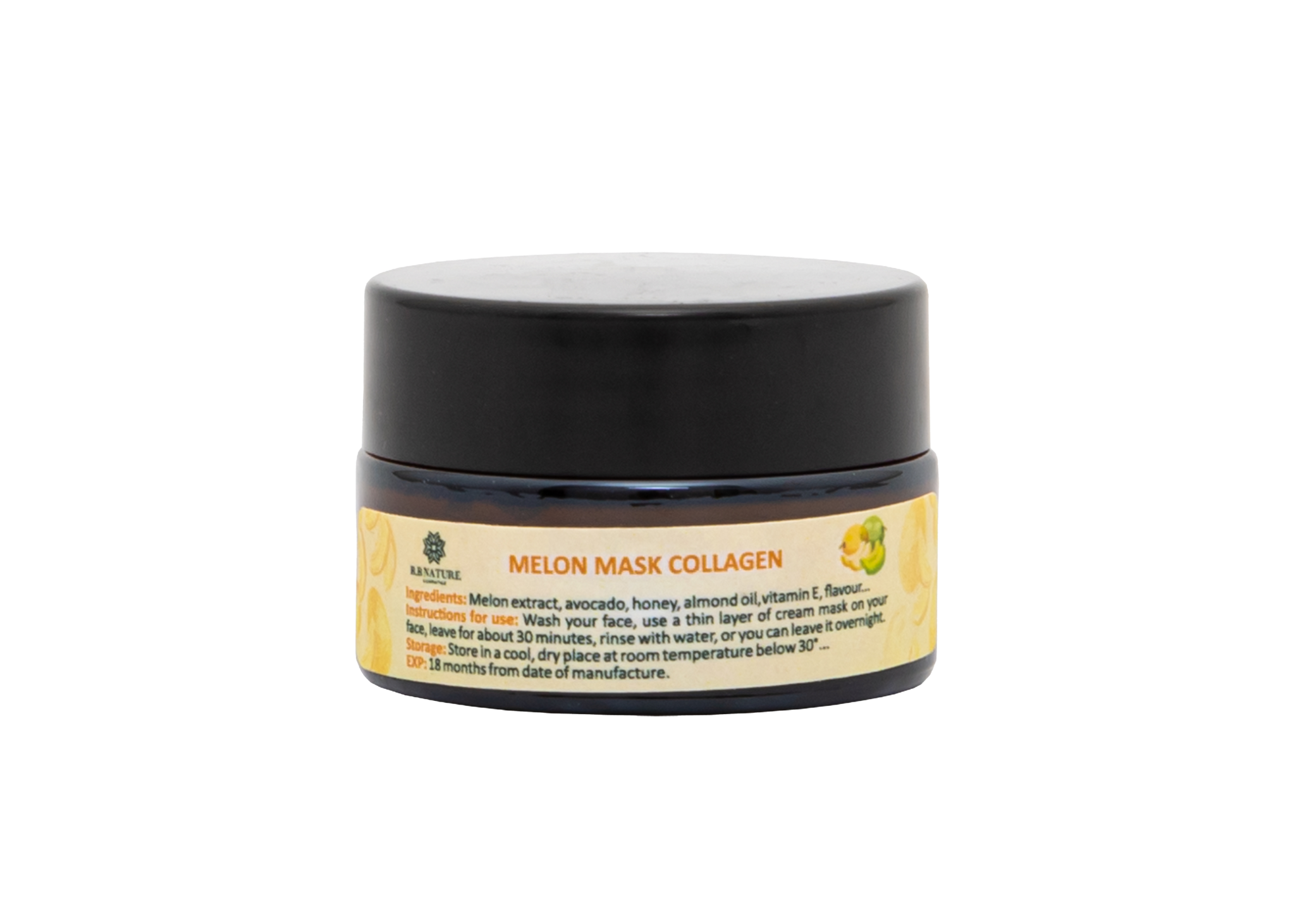  NEW! Mặt nạ Collagen Dưa Gang - Melon Collagen Mask B.B Nature 50gram 