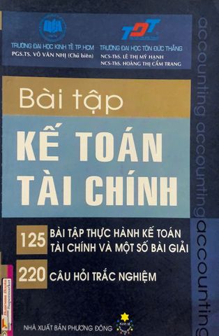 Bài tập kế toán tài chính