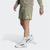  Quần Short Adidas Tập Luyện 3 Sọc Train Icons - Silver Pebble 