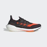  Giày UltraBoost 21 - Carbon / Core Black / Solar Red 