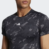  Áo Thun Adidas Techfit Allover Print Training - Black 