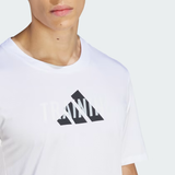  Áo Thun Adidas Graphic Designed for Movement - Trắng 