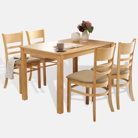  CB001- BỘ BÀN ĂN CABIN 4 GHẾ XUẤT KHẨU 