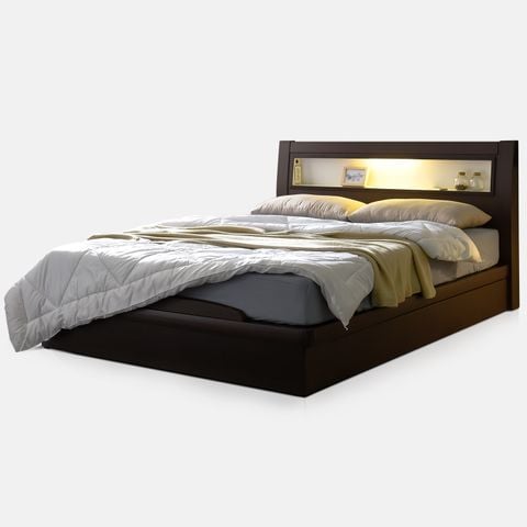  DB013A - GIƯỜNG LED GỖ MDF SIZE QUEEN 