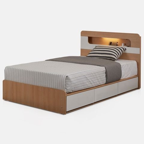  DB027A - GIƯỜNG NGỦ MAY ĐÈN LED 