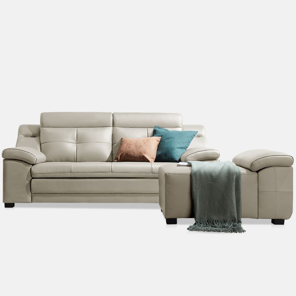 SF302A - GHẾ SOFA DA 3 CHỖ NGỒI