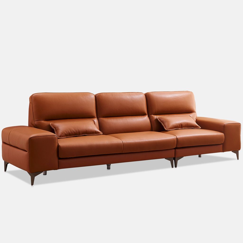 SF326 - GHẾ SOFA DA ITALY 4 CHỖ NGỒI