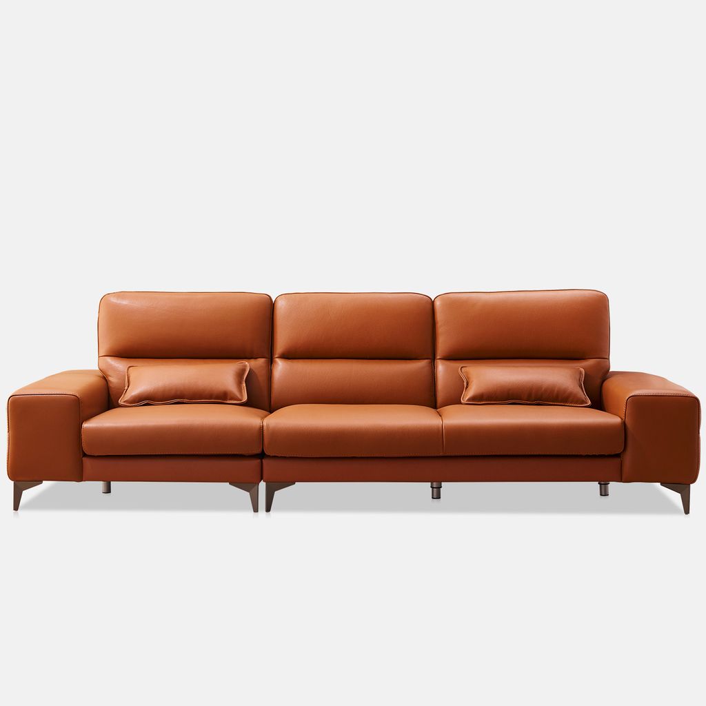 SF326 - GHẾ SOFA DA ITALY 4 CHỖ NGỒI