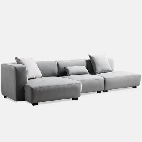  SF338 - SOFA VẢI MODULE GÓC 4 CHỖ 