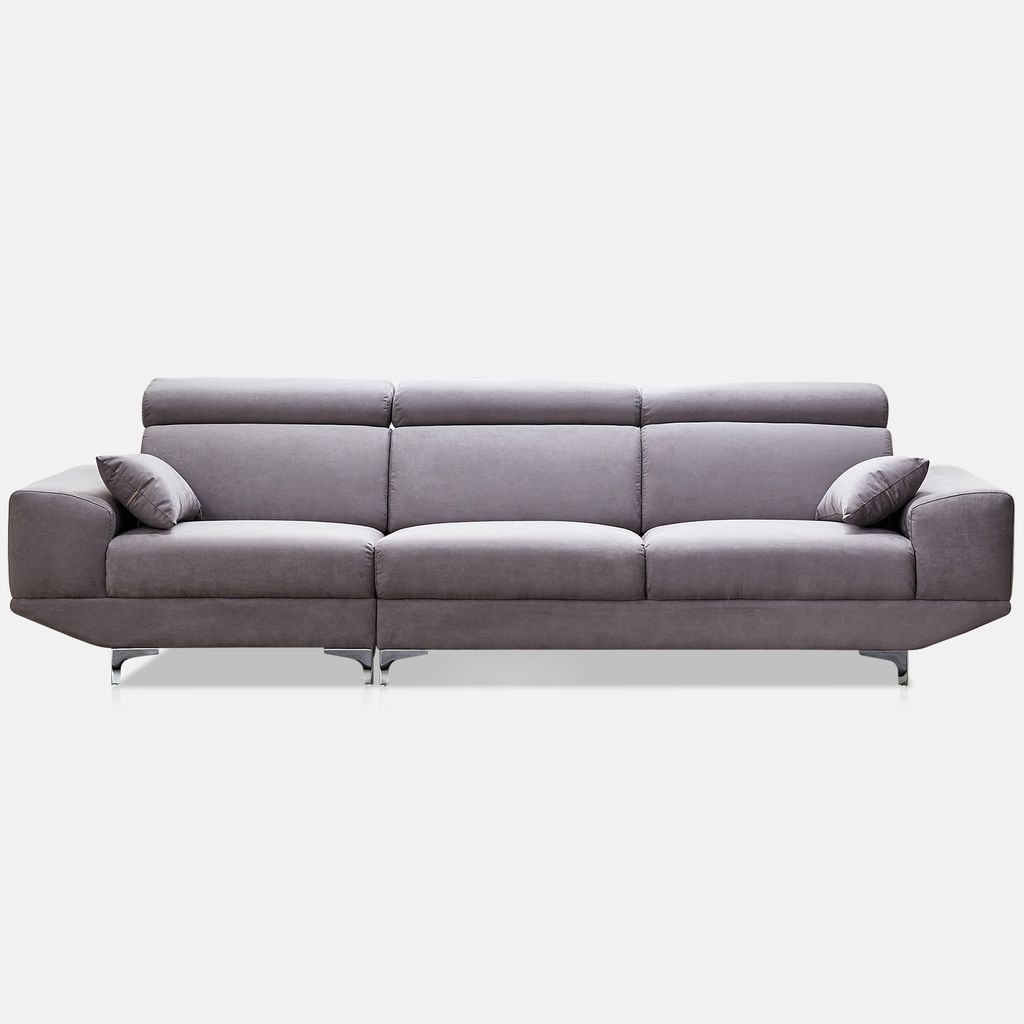 SF413 - SOFA VẢI SUEDE 4 CHỖ XUẤT KHẨU