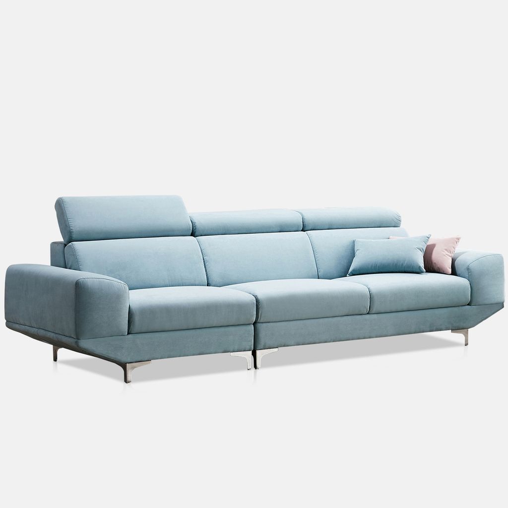 SF413 - SOFA VẢI SUEDE 4 CHỖ XUẤT KHẨU