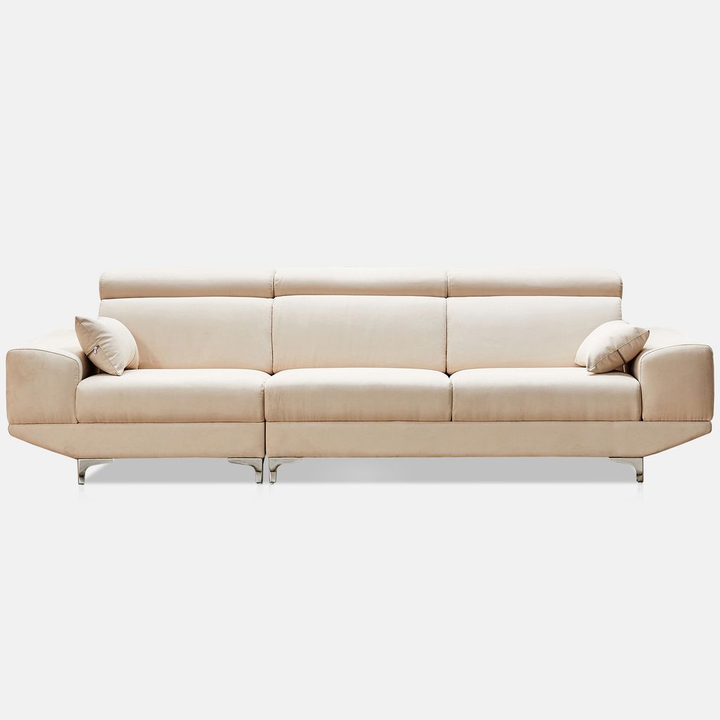 SF413 - SOFA VẢI SUEDE 4 CHỖ XUẤT KHẨU