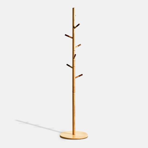  SH001 - GIÁ TREO QUẦN ÁO GỖ NGUYÊN KHỐI 