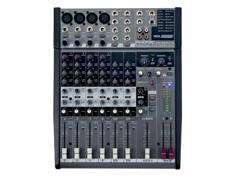  MIXER ANALOG PHONIC AM1204FX 