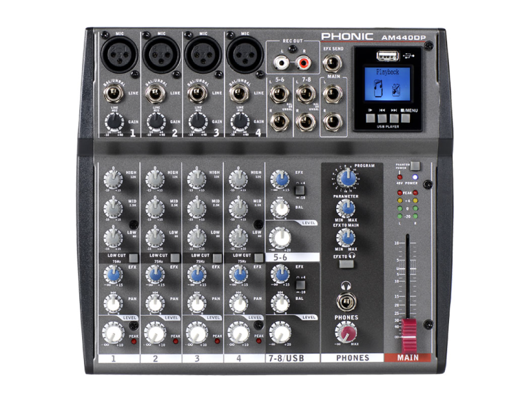  MIXER ANALOG PHONIC AM440DP 