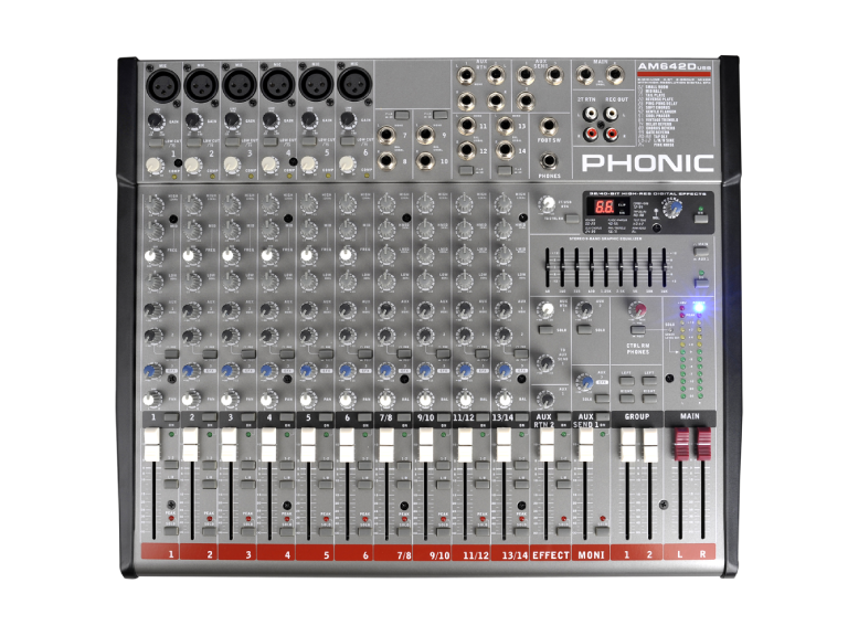  MIXER ANALOG PHONIC AM642D 