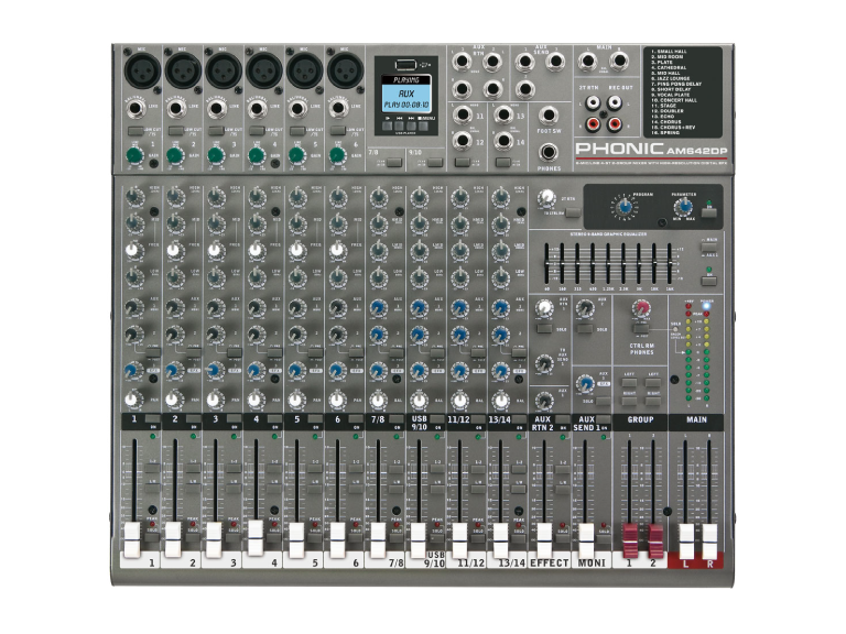  MIXER ANALOG PHONIC AM642DP 