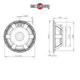 LOA RỜI 3 TẤC B&C SPEAKERS 12PLB76