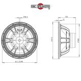  LOA BASS RỜI 3 TẤC B&C SPEAKERS 12NDL88 