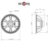 LOA RỜI 4 TẤC B&C SPEAKERS 15NDL76