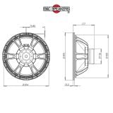 LOA RỜI 4 TẤC B&C SPEAKERS 15NDL88