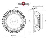 LOA RỜI 2 TẤC RƯỠI B&C SPEAKERS 10FW64