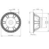 LOA RỜI 4 TẤC B&C SPEAKERS 15FW76