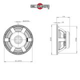 LOA RỜI 4 TẤC B&C SPEAKERS 15PZB100