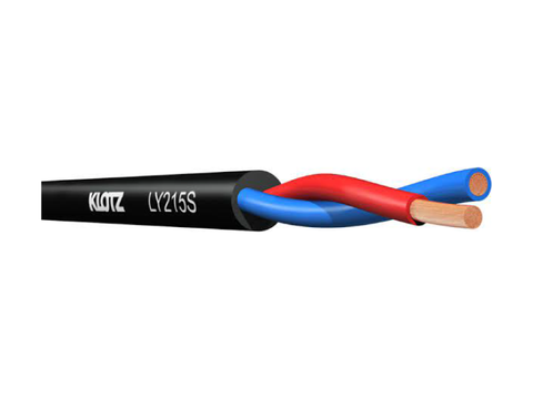 DÂY LOA KLOTZ LY215S.100 (2x 1.5mm² PVC twinax speaker cable, black)