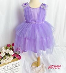 Đầm công chúa HOA KẾT HẠT xếp ly ngực dễ thương cho bé gái DGB292219