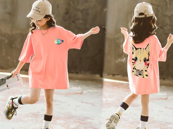 Đầm form rộng in Mèo Cá BXG011