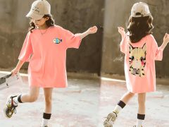 Đầm form rộng in Mèo Cá BXG011