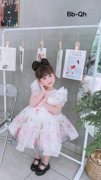 Đầm công chúa Elsa dễ thương cho bé gái dịp Noel Tết DGB292504