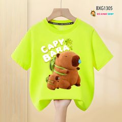 Áo thun đồng phục Gia đình Capybara cho bé trai, bé gái, bố mẹ BXG1303